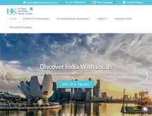 Tablet Screenshot of nktoursandtravels.com